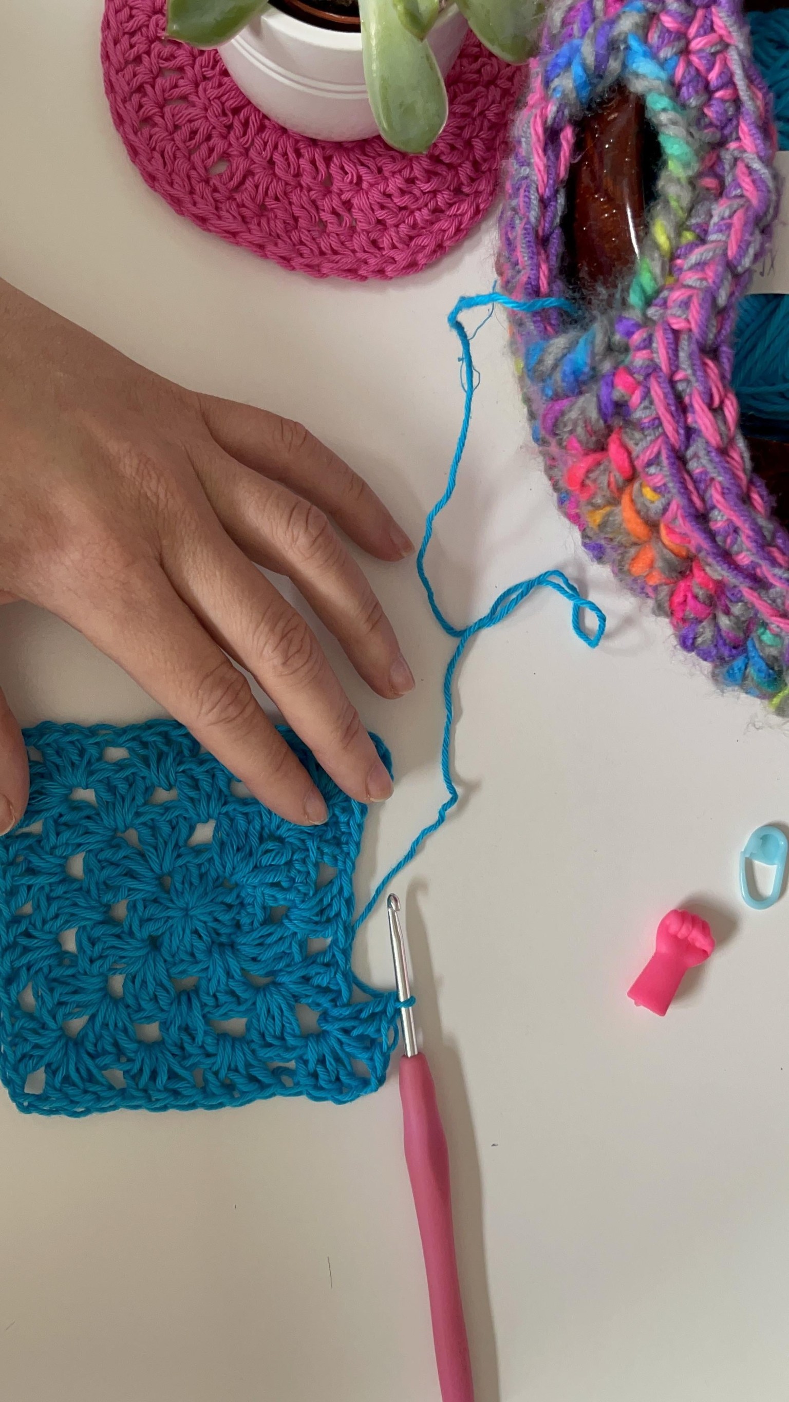 SAMPLE PROJECT: Seamless Crochet Granny Square - image 3 - student project
