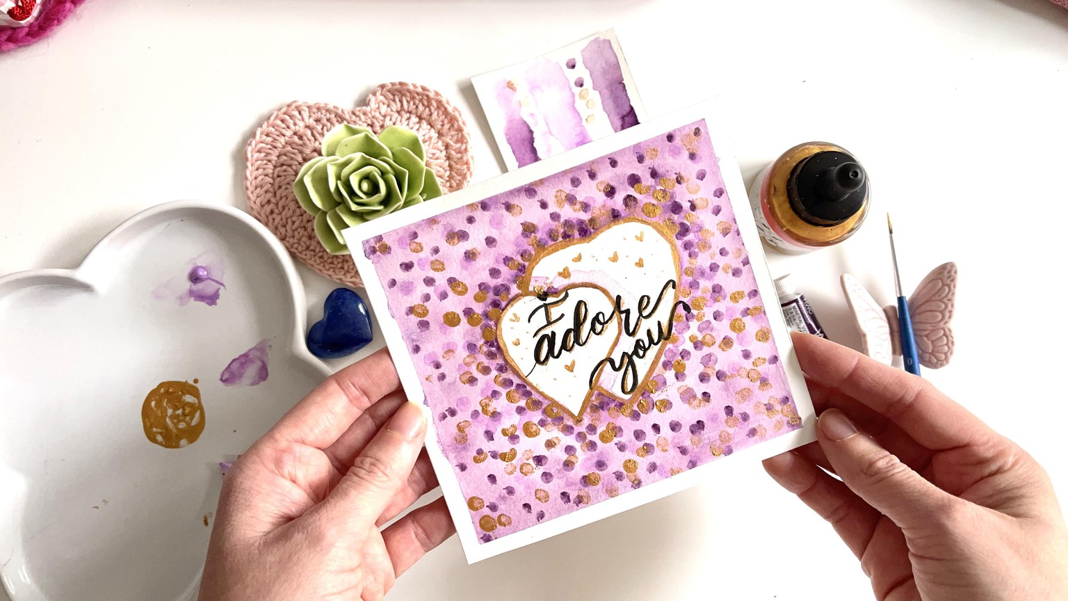 SAMPLE PROJECT: Purple Hearts Confetti - image 3 - student project