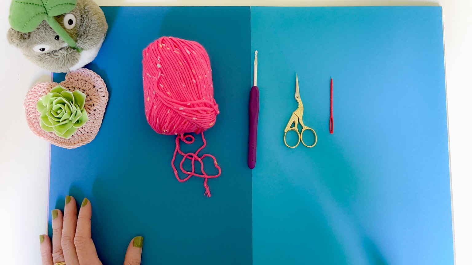 SAMPLE PROJECT: Colorful Crochet bunting Garland - image 1 - student project