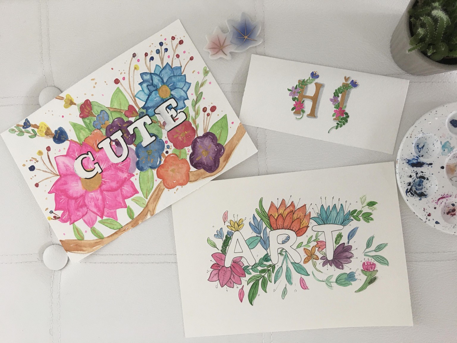 3 Watercolor Floral & Botanicals Lettering - image 6 - student project