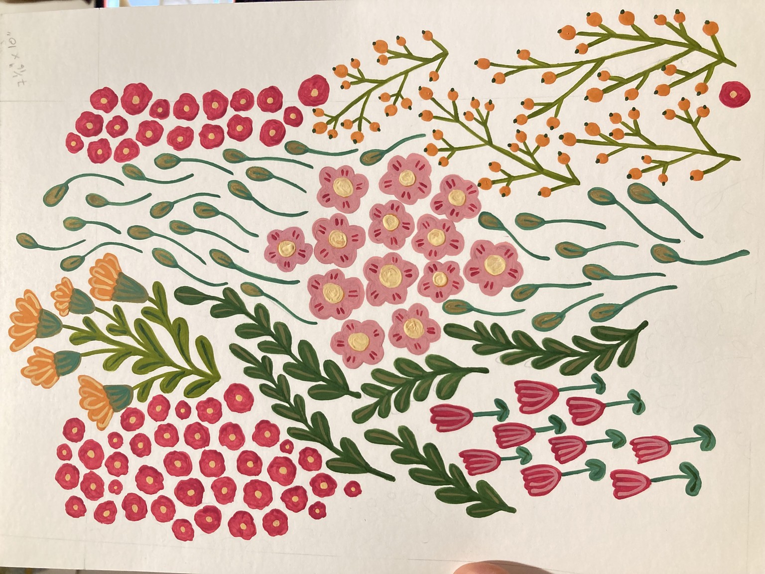 Floral Gouache - image 1 - student project