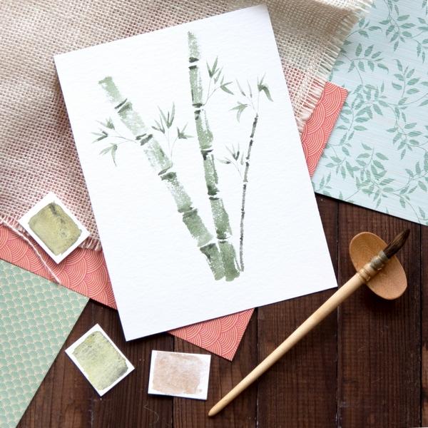 Bamboo with round brush - image 1 - student project