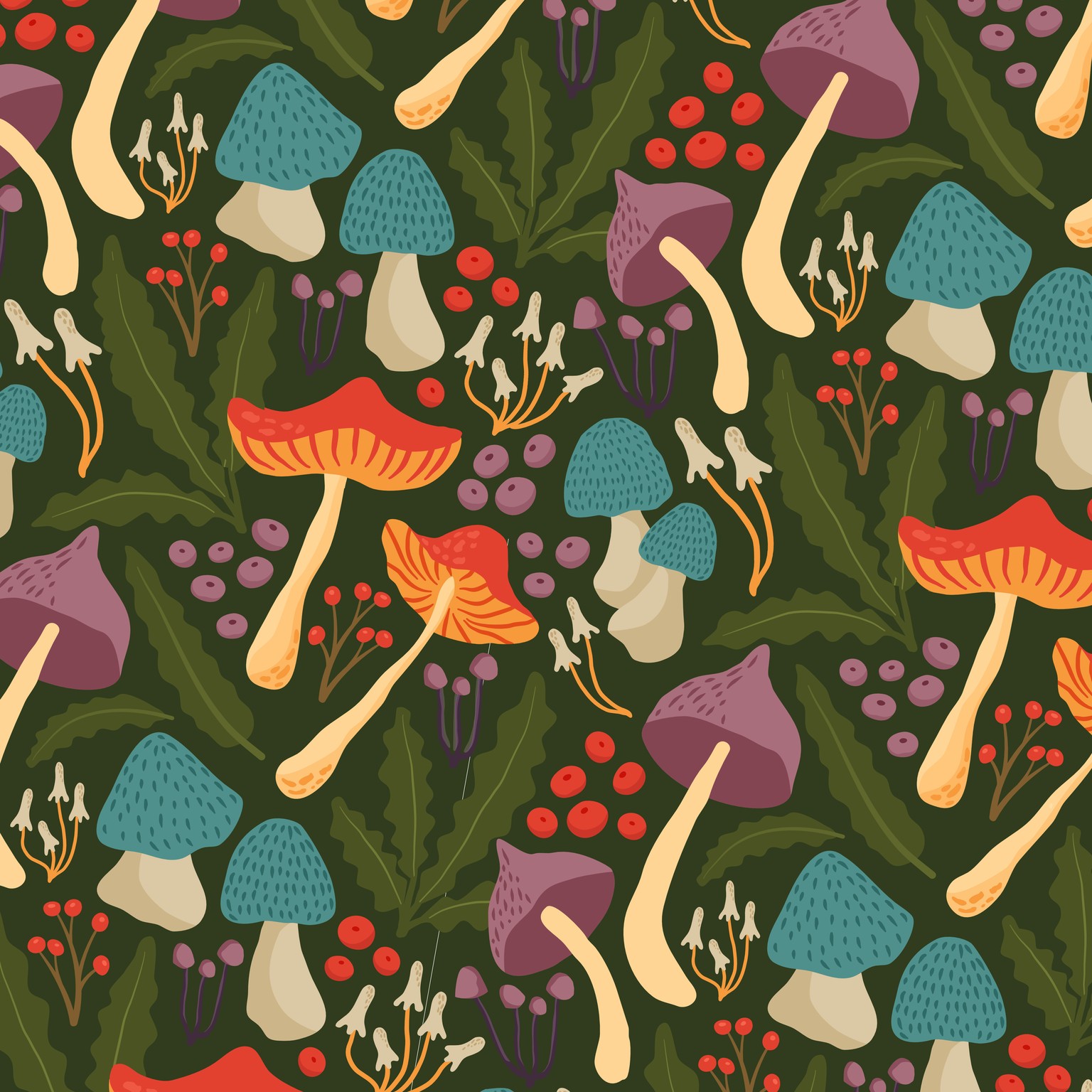Mushrooms & Ferns - my assets - image 3 - student project