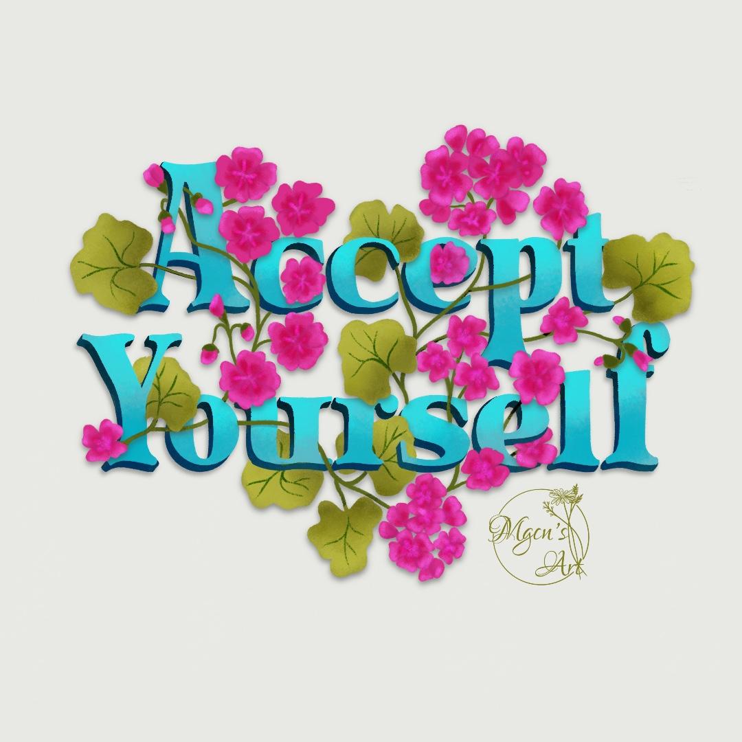 My lettering with flowers - image 3 - student project