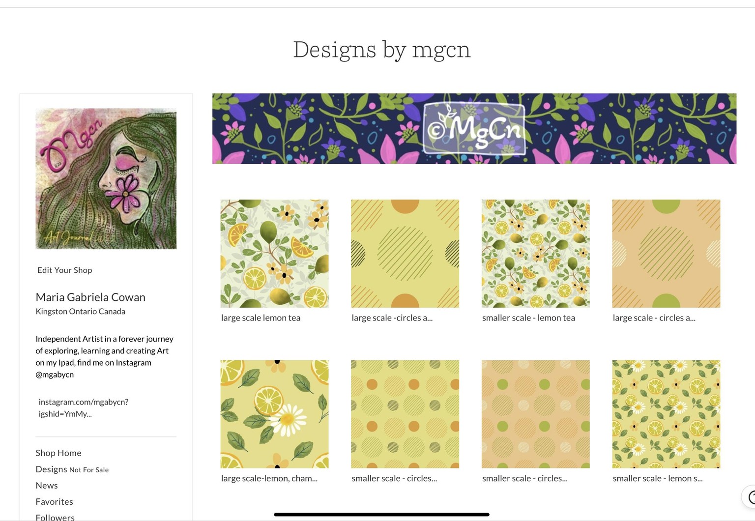 My SpoonFlower shop - image 1 - student project