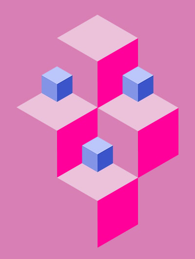Photoshop: Isometric cube pattern - image 3 - student project