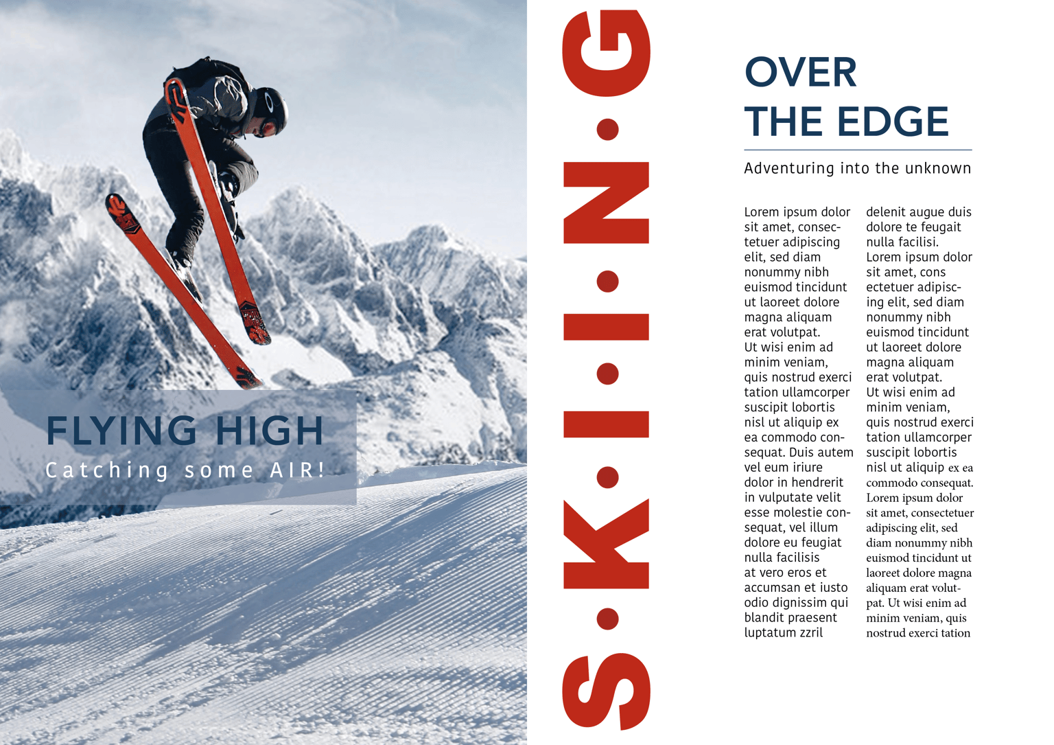 Ski Leaflet - image 2 - student project