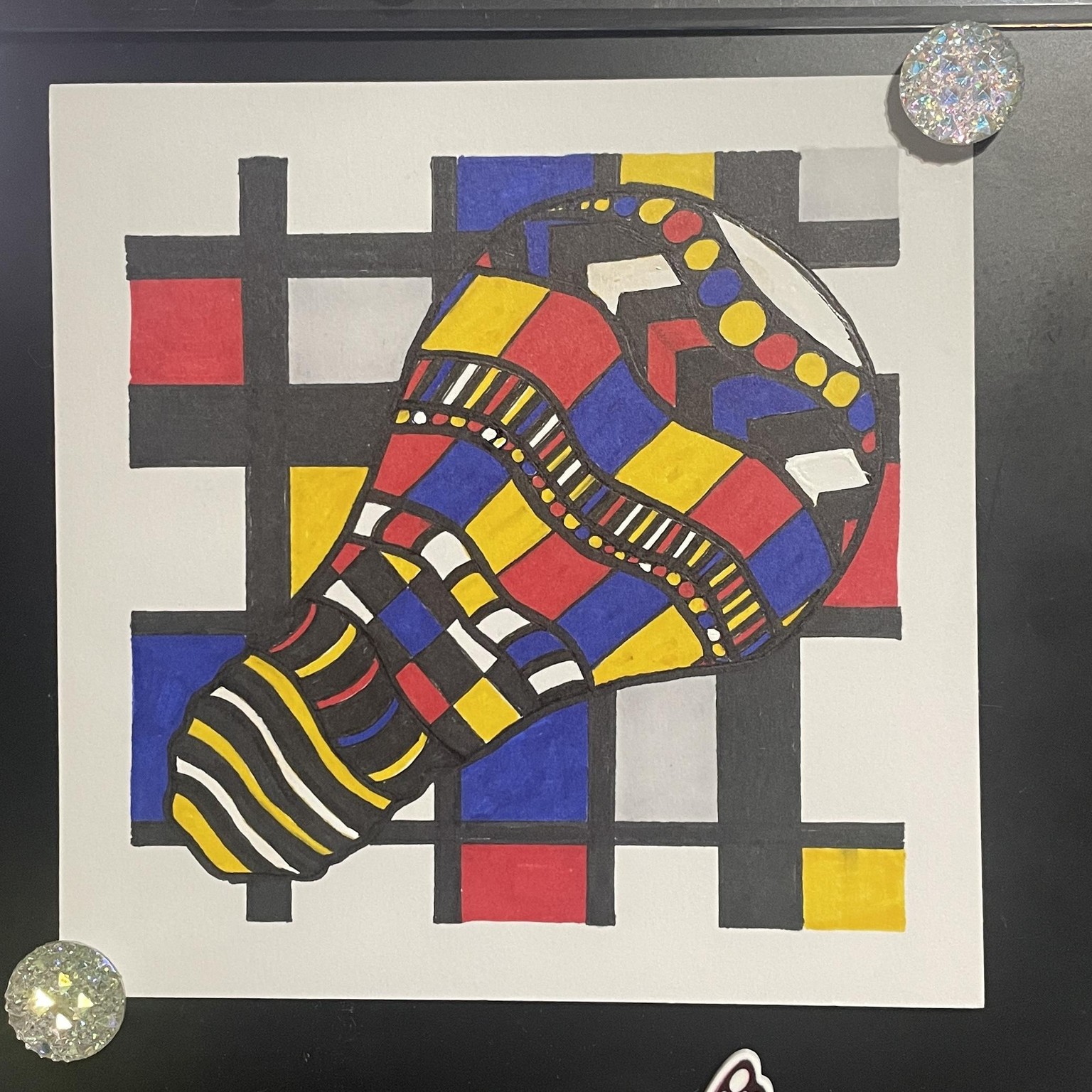 Mondrian Inspired Light Bulb - image 1 - student project