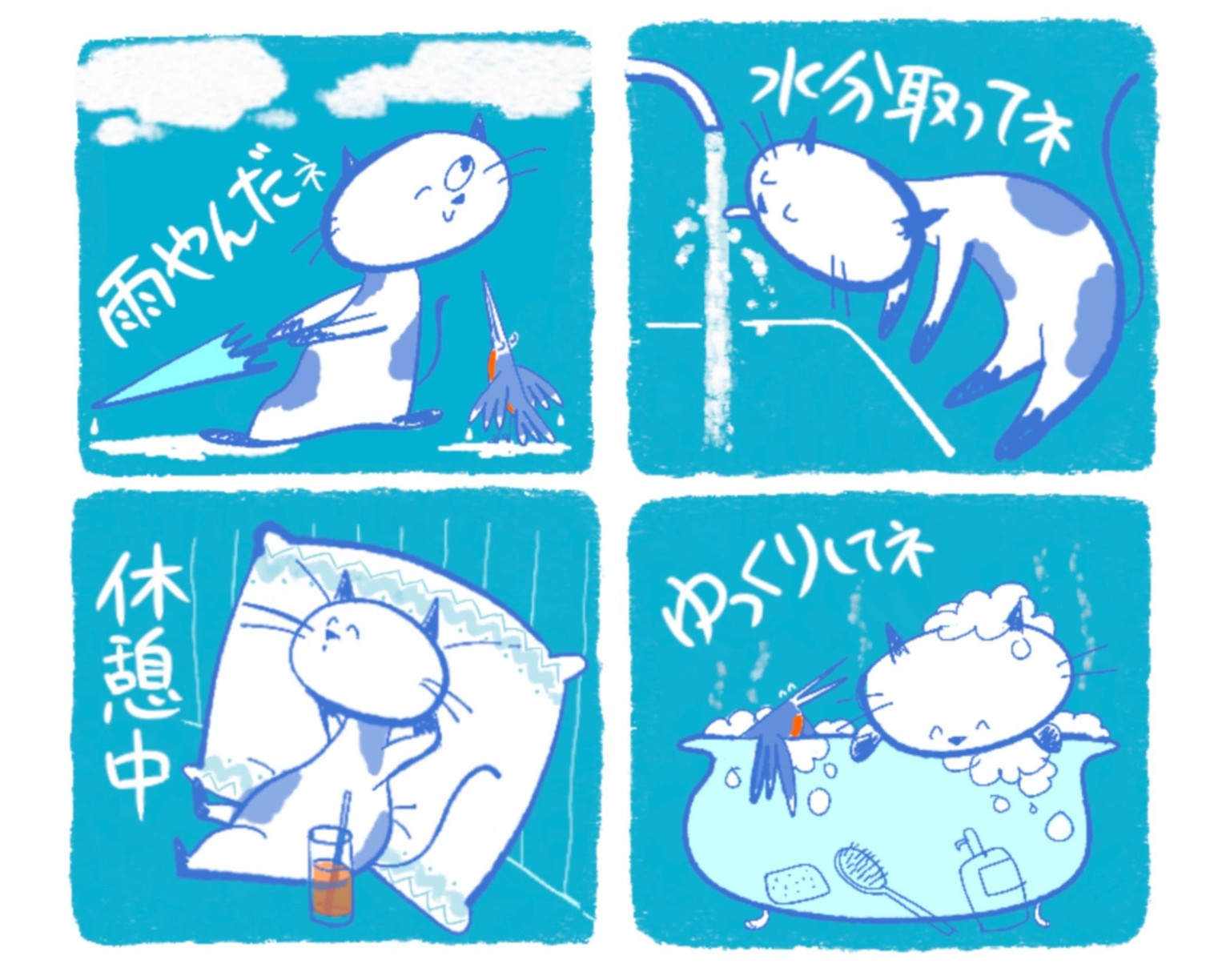 cat and kingfisher - image 4 - student project