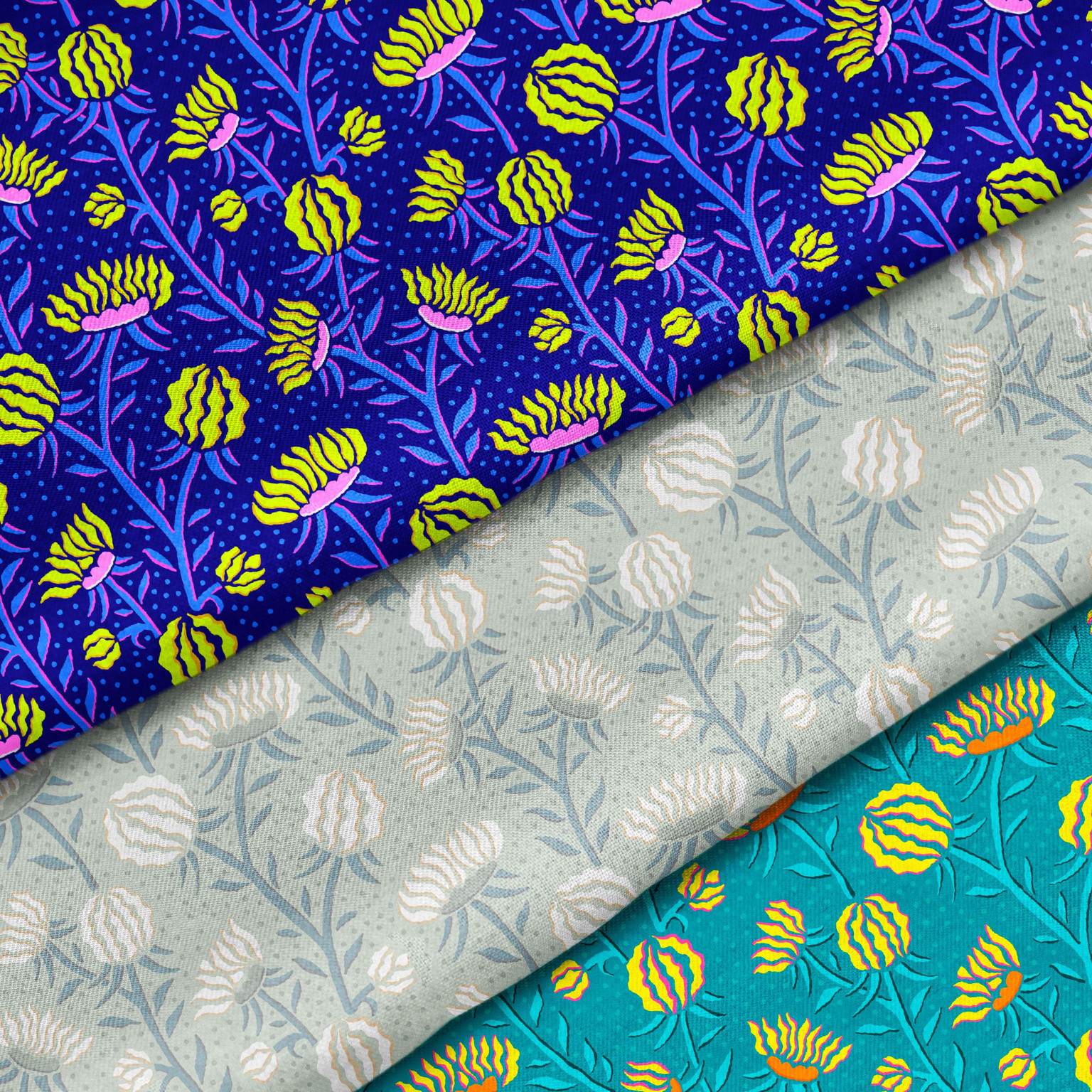 Trailing floral in vibrant colors - image 1 - student project