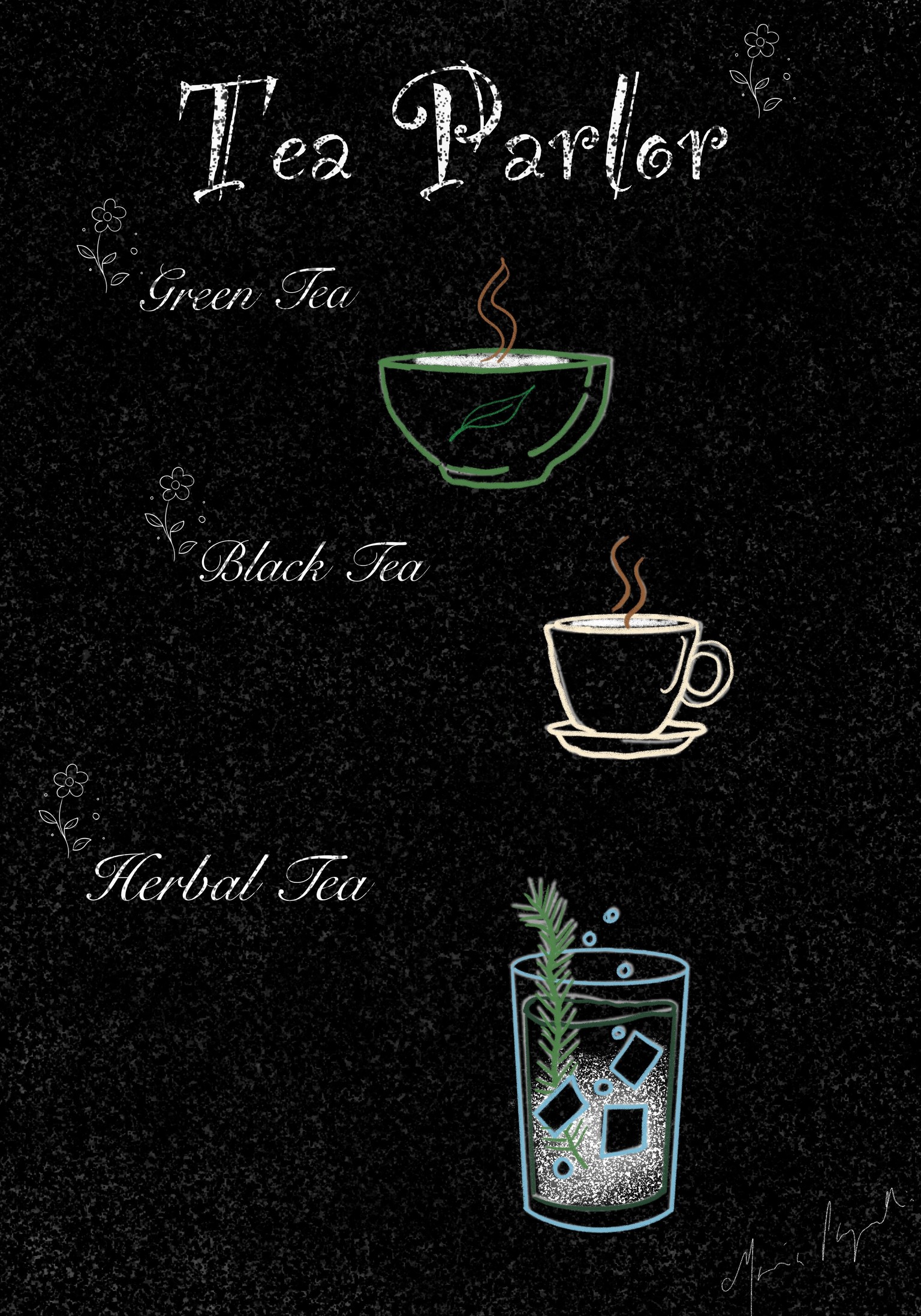 Chalkboard menu - image 1 - student project