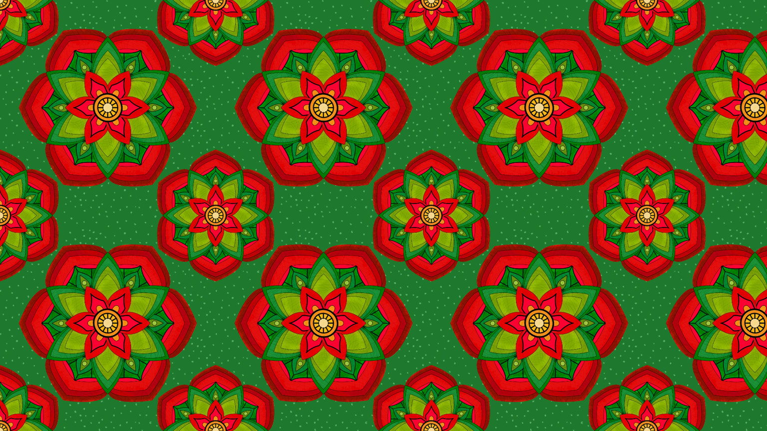 Christmassy Mandala - image 1 - student project
