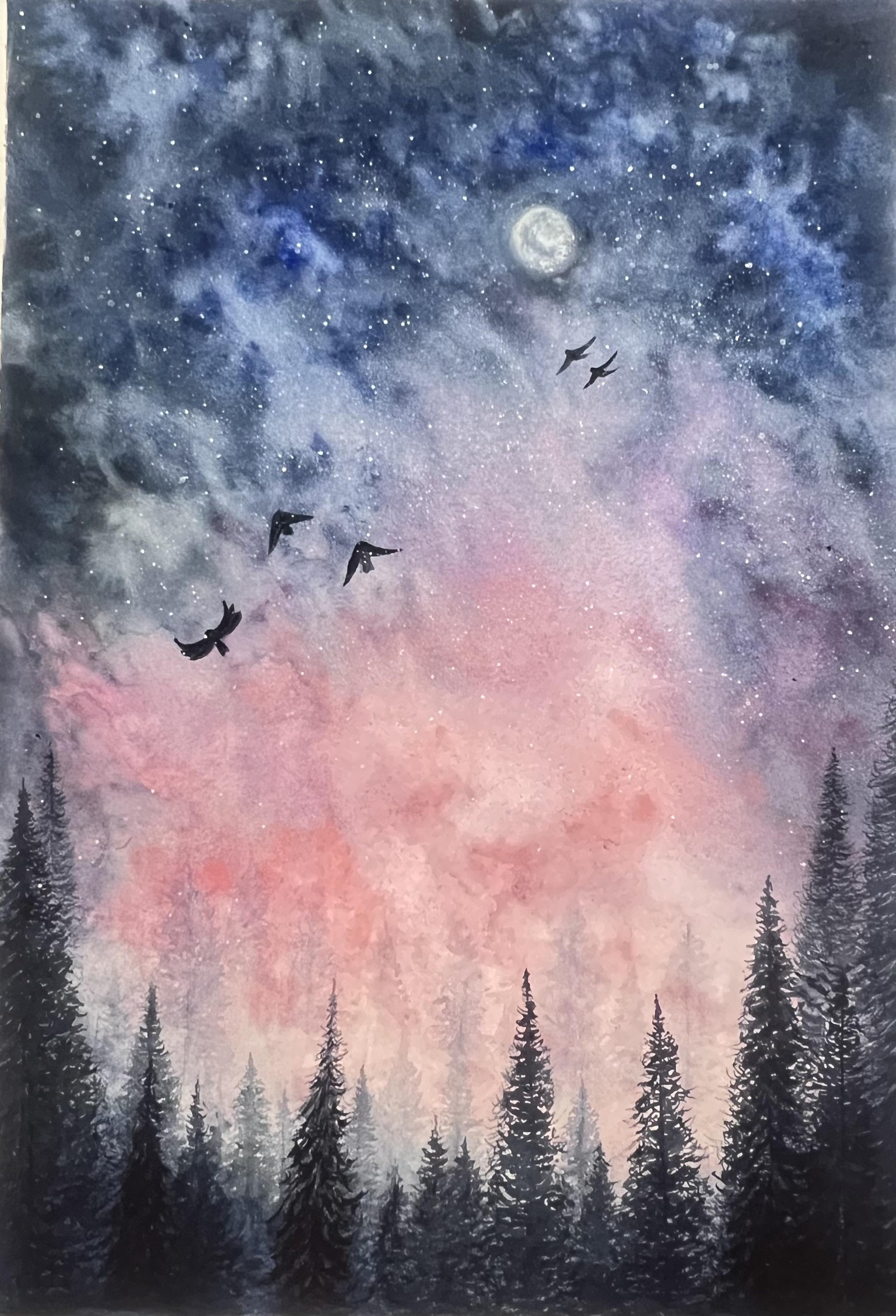 Candy sky landscape - image 1 - student project