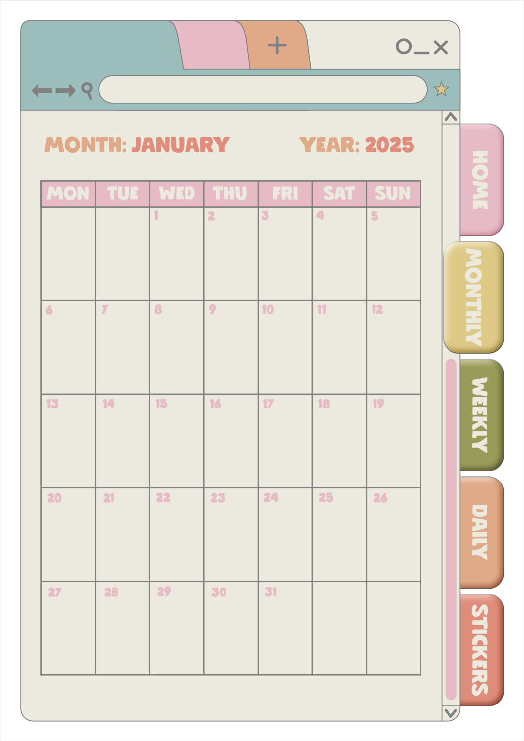Digital Planner - image 2 - student project