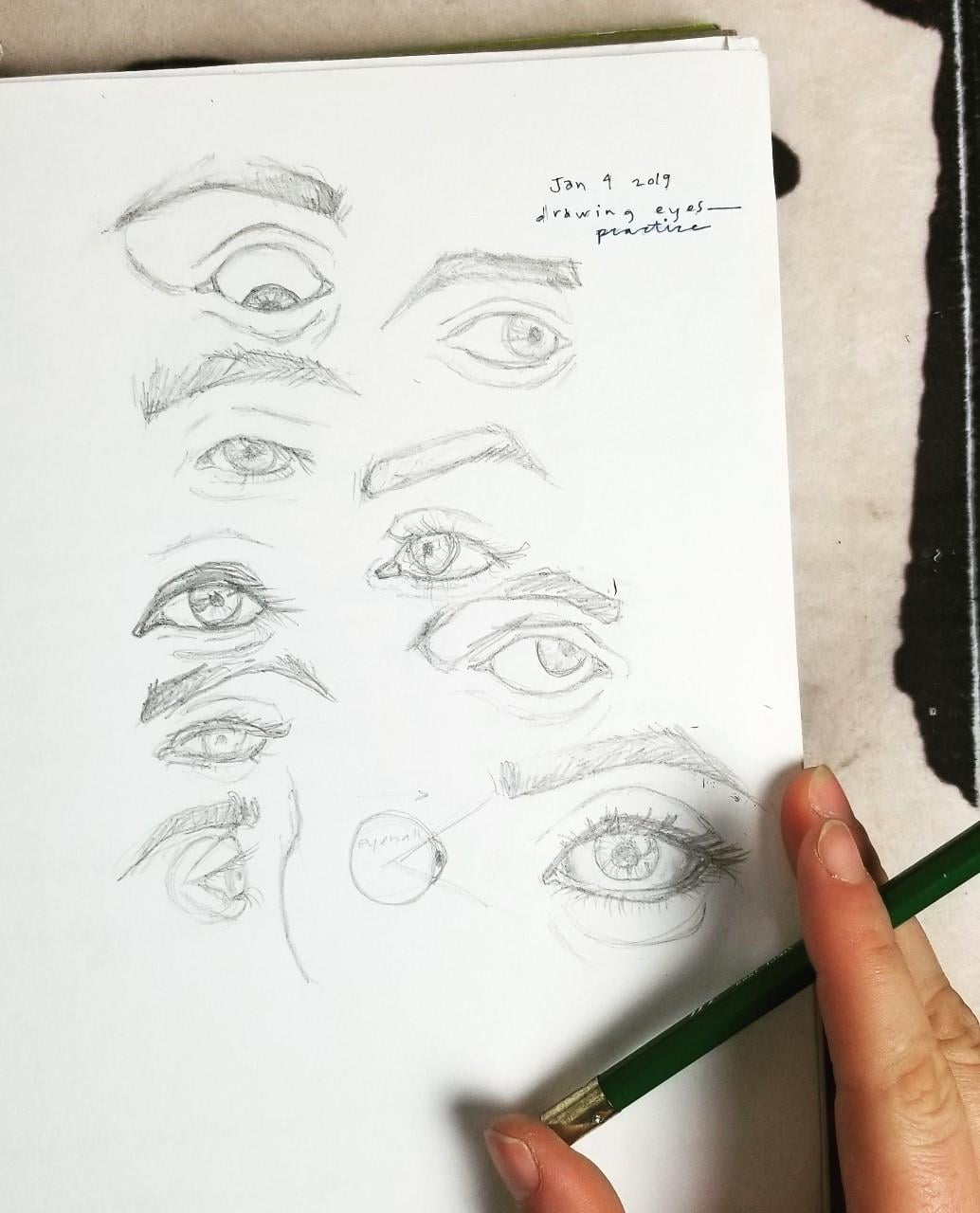 Practice - drawing eyes - image 1 - student project
