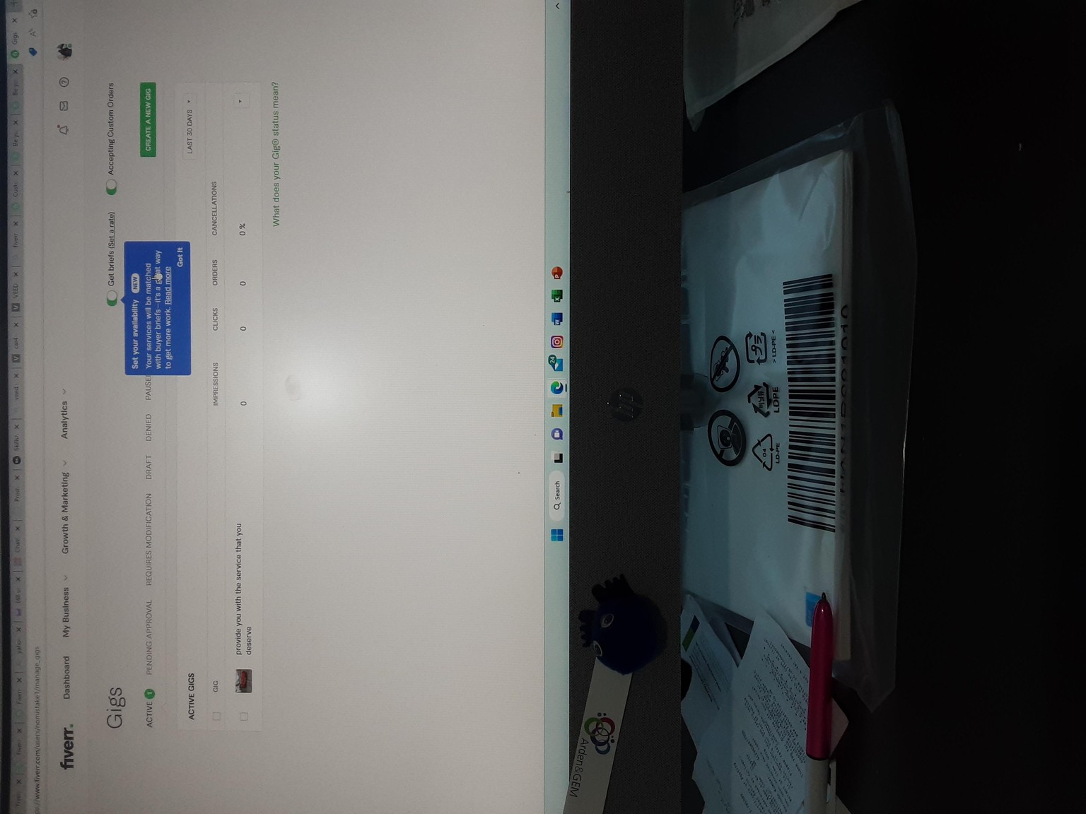 CREATE FIVERR ACCOUNT - image 1 - student project