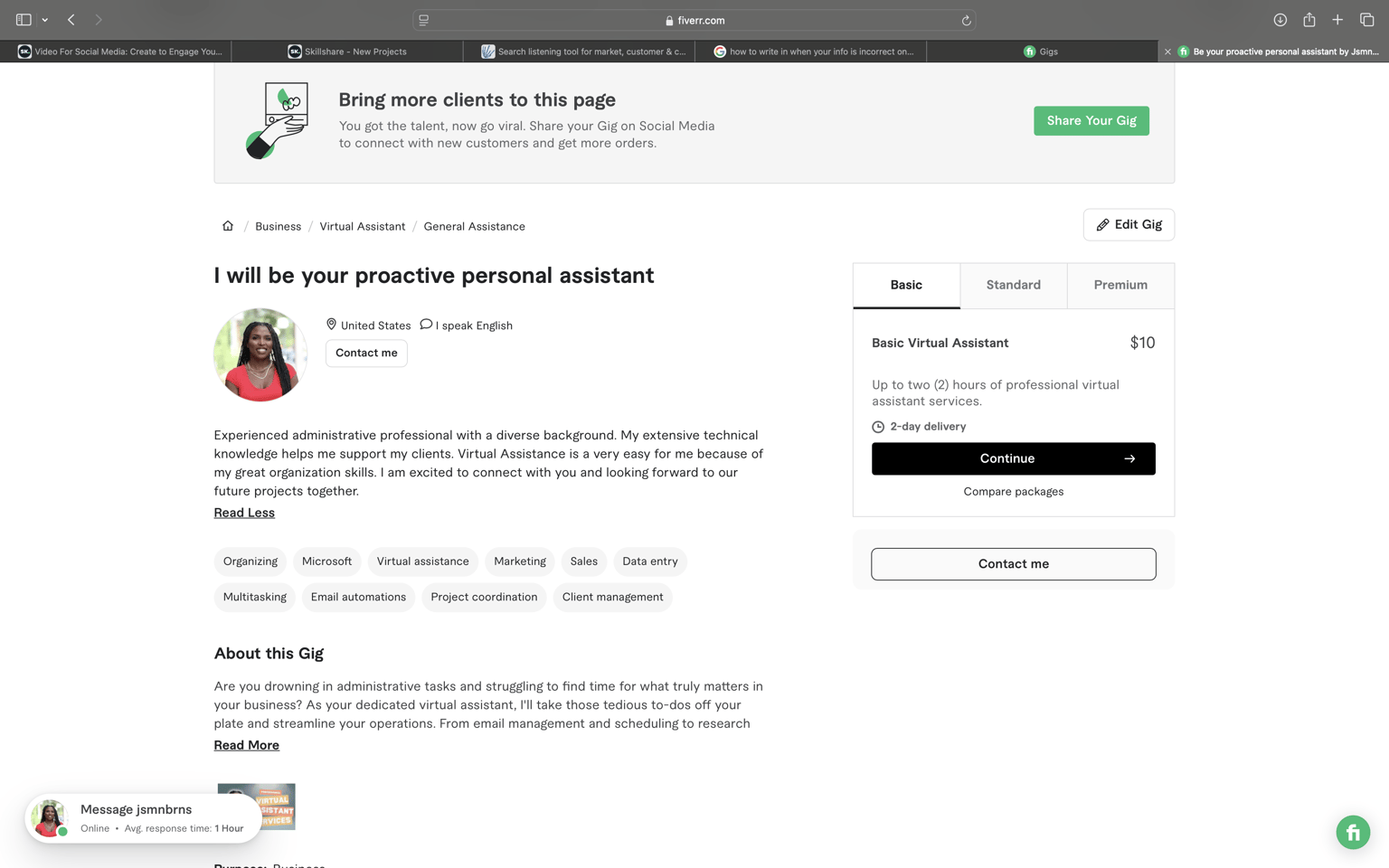 Active First Gig - image 1 - student project