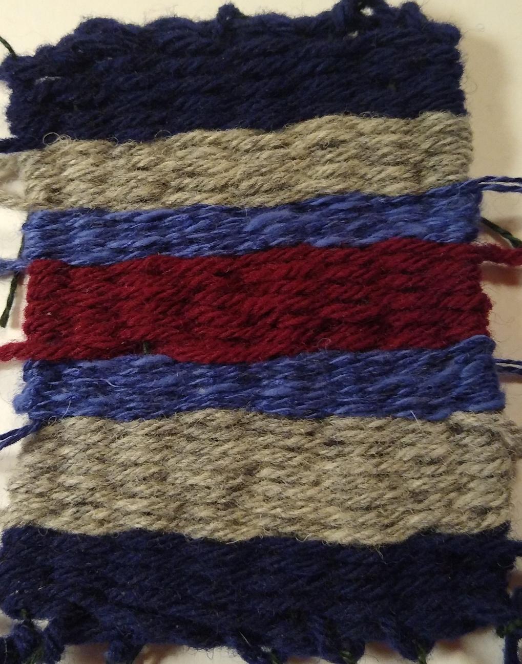 Weaving on a Cardboard Loom - image 1 - student project