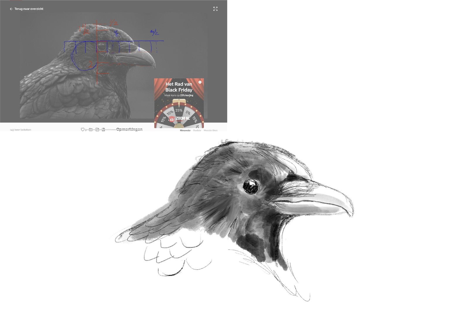 Crow for Feathered Friends course - image 1 - student project