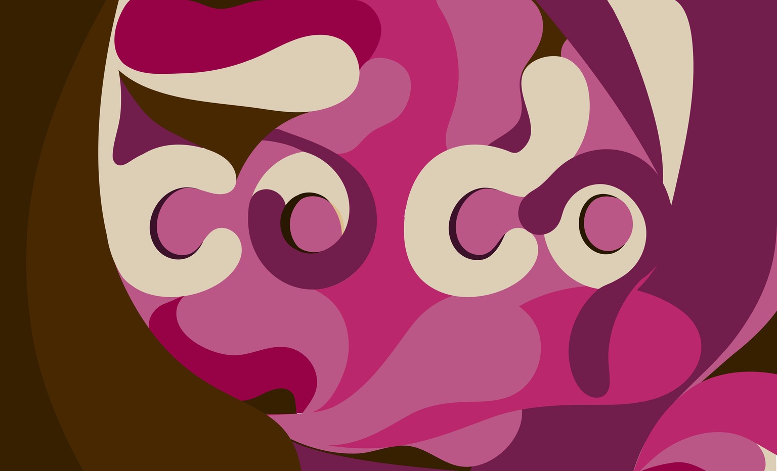 Abstract swirl typography Coffee Cup - image 2 - student project
