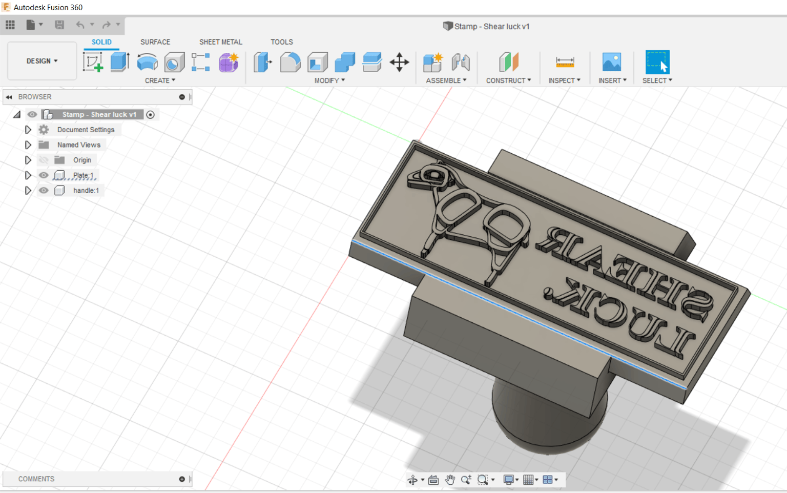 Shear Luck Stamp - image 1 - student project