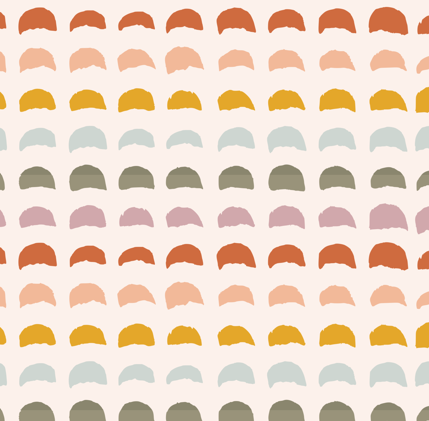 Watercolour doodles transformed into seamless repeating patterns - image 3 - student project