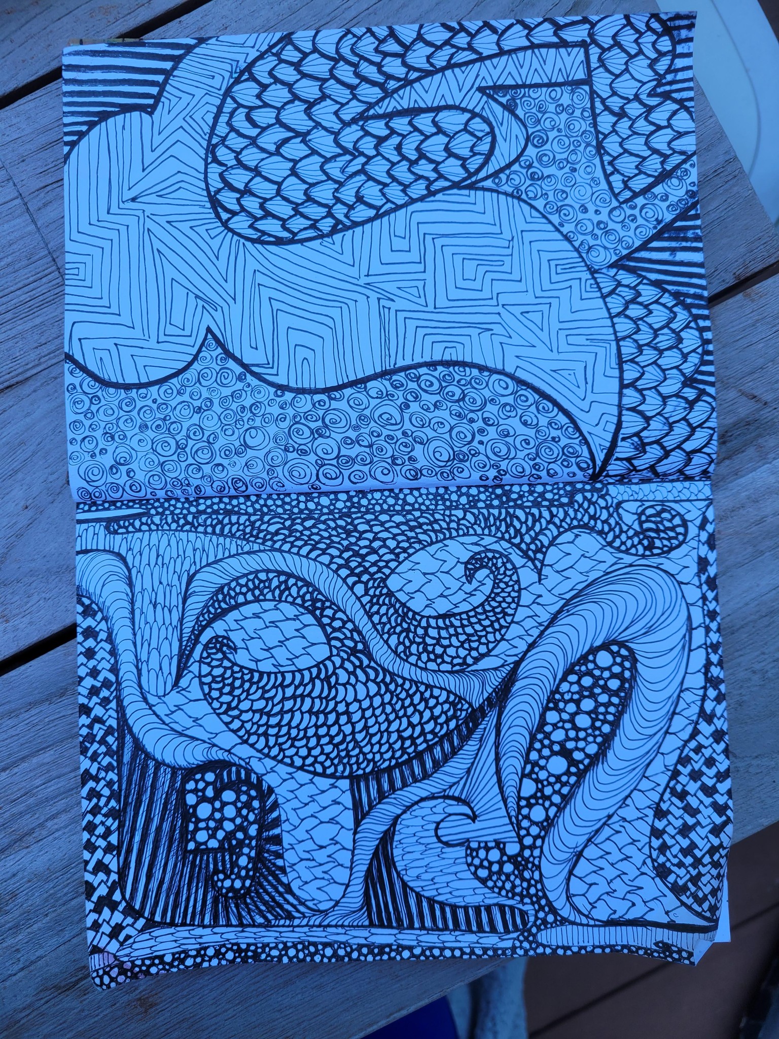 First abstract drawing - image 1 - student project