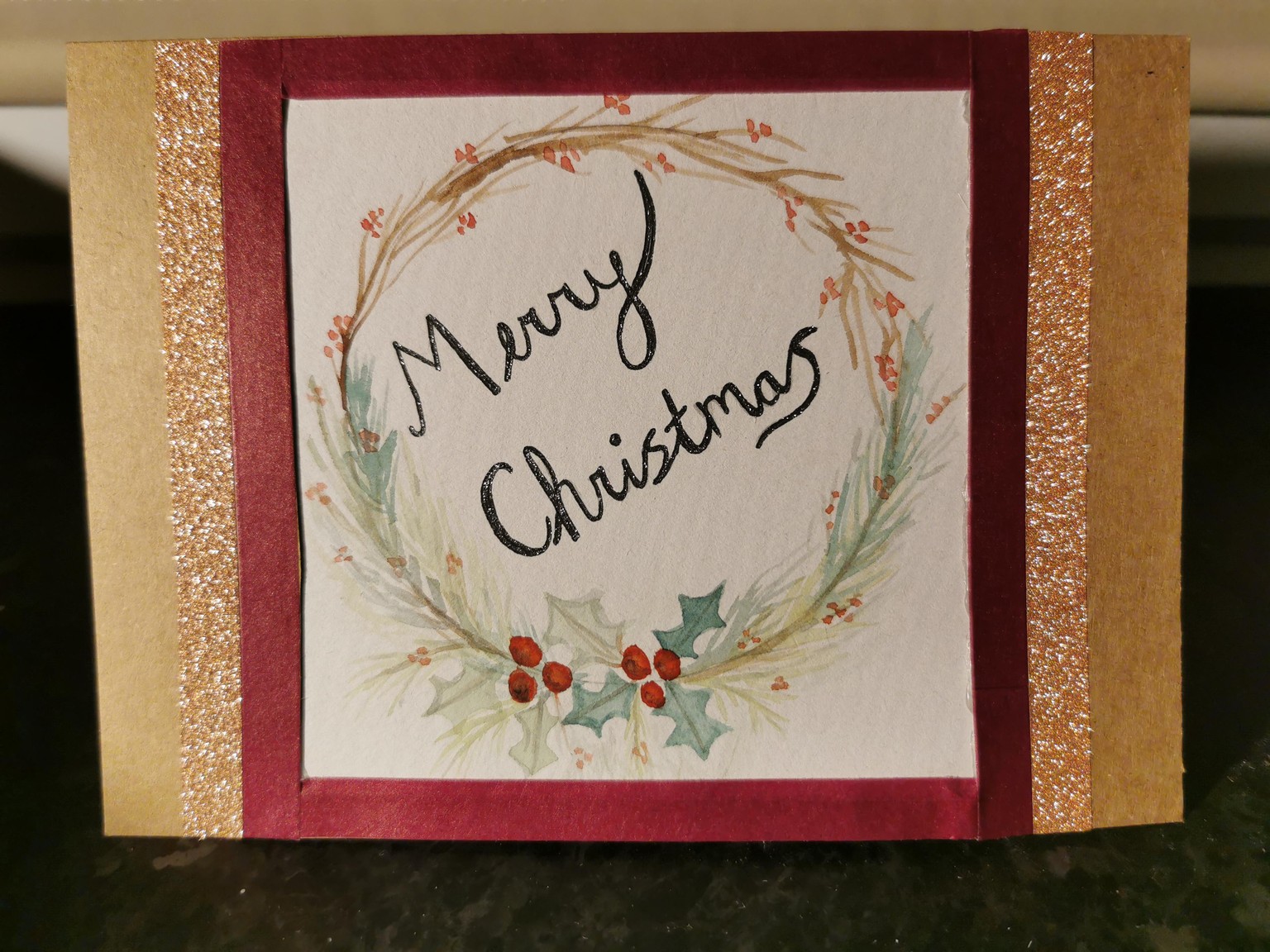 Christmas Wreath Card - image 1 - student project