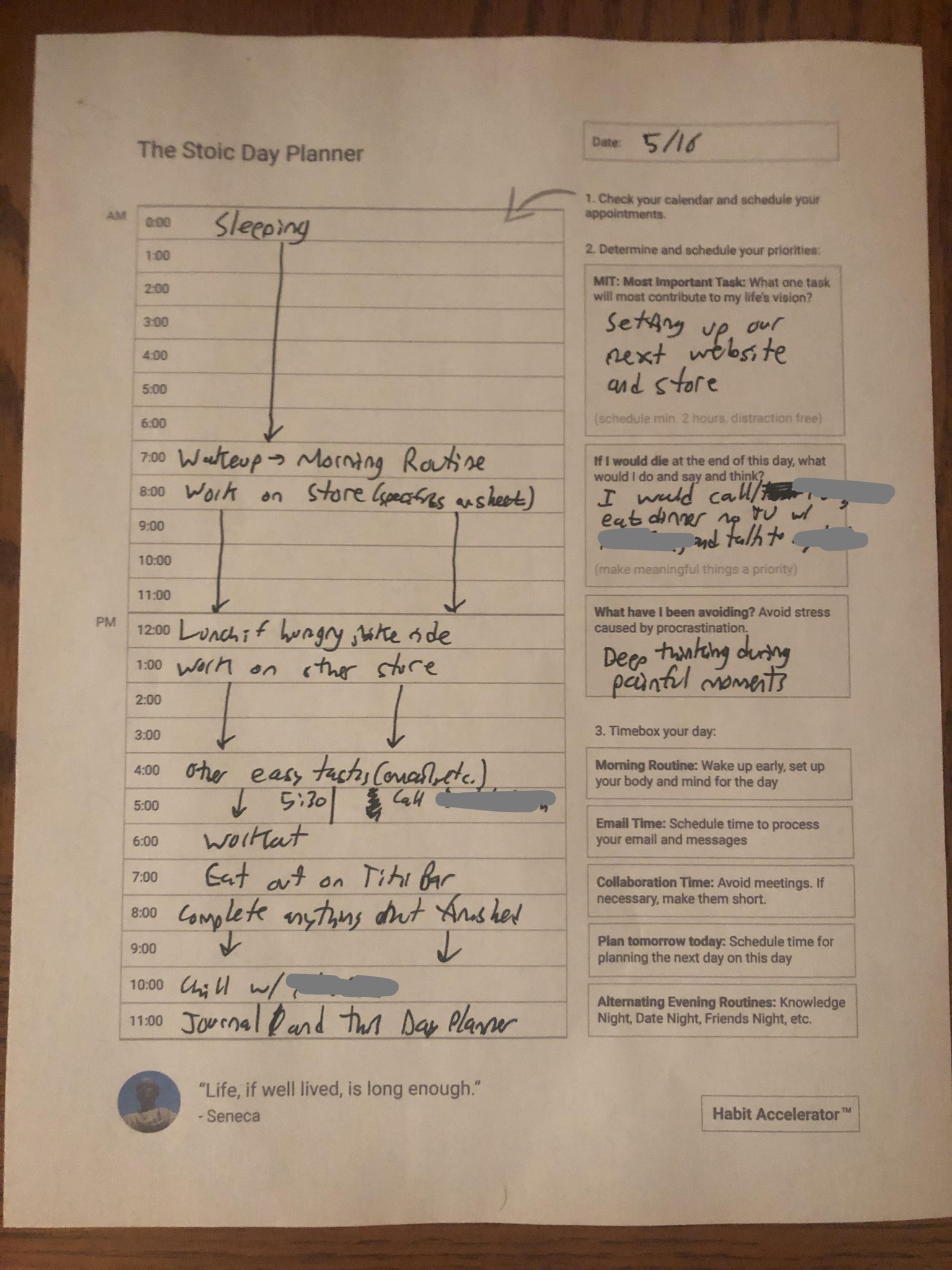 Day Planner Day 1 - image 1 - student project