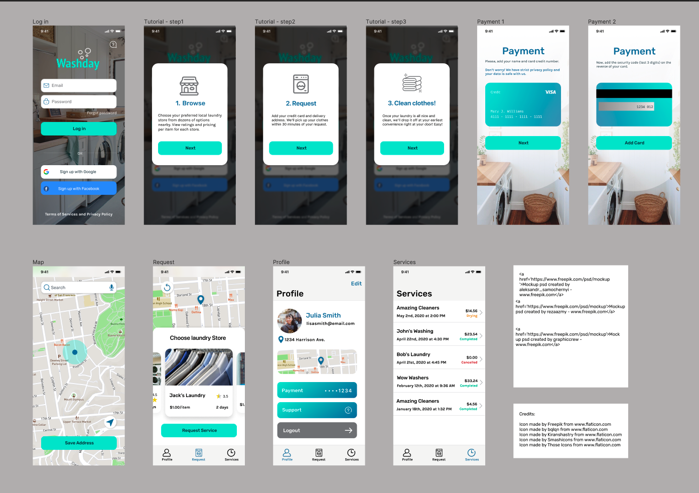 Laundry app - image 1 - student project