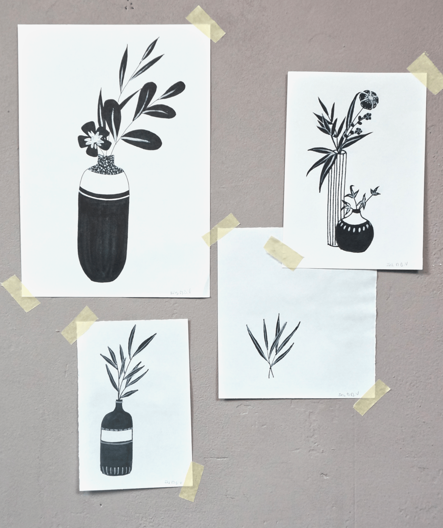 Inky Florals - image 5 - student project