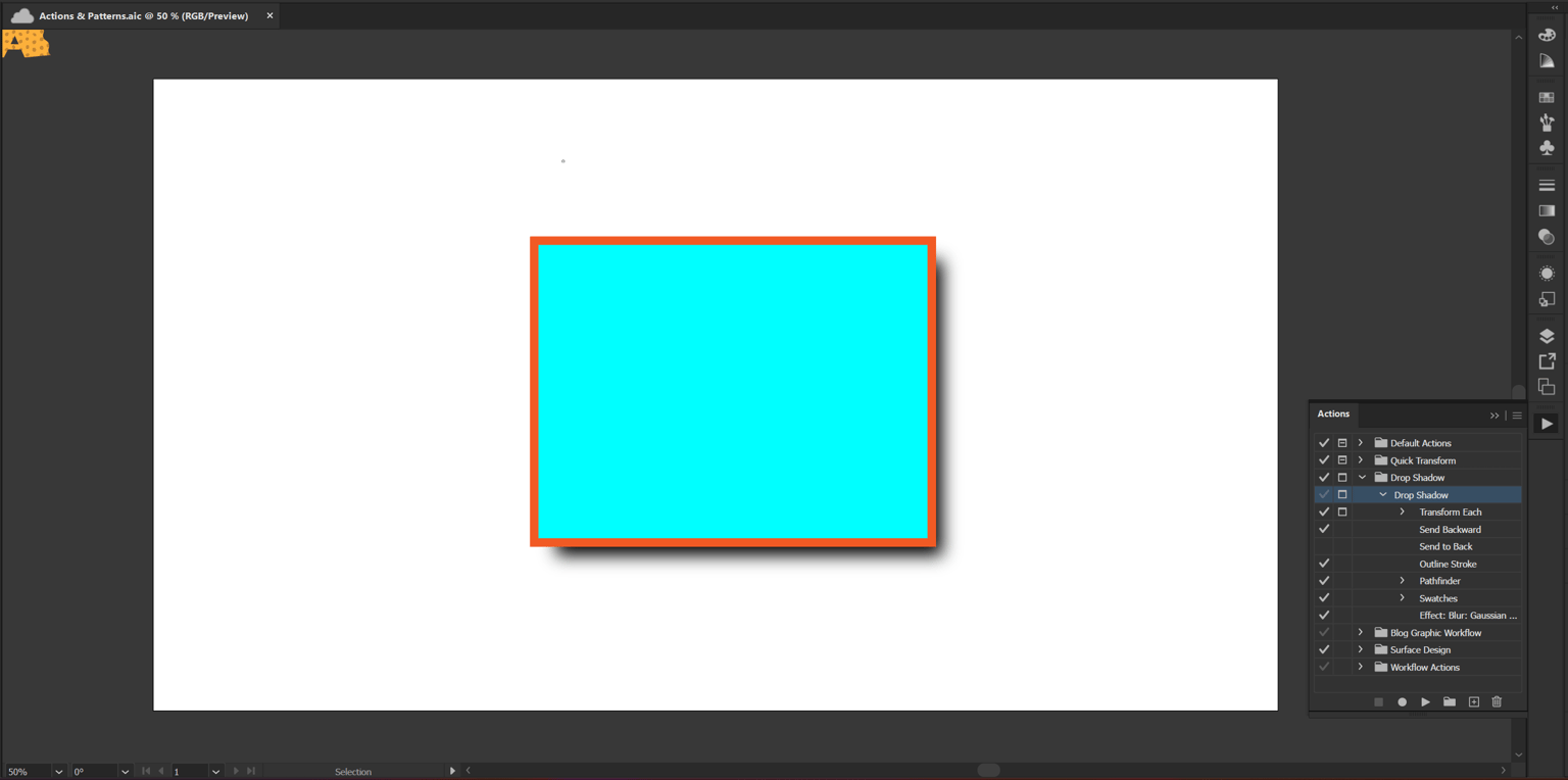 Adobe Illustrator Drop Shadow Action - image 1 - student project