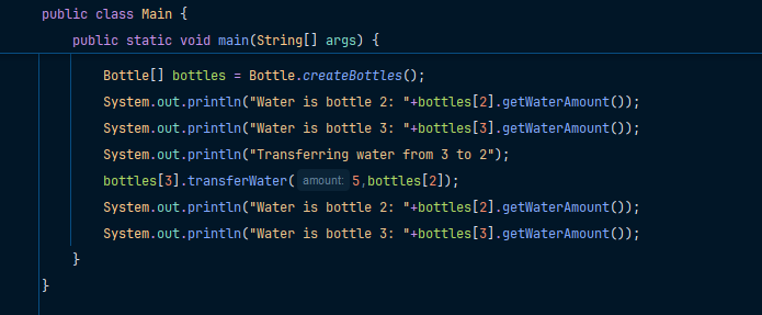 Bottle class with relevant methods and attributes - image 3 - student project