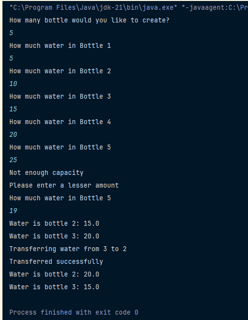Bottle class with relevant methods and attributes - image 4 - student project