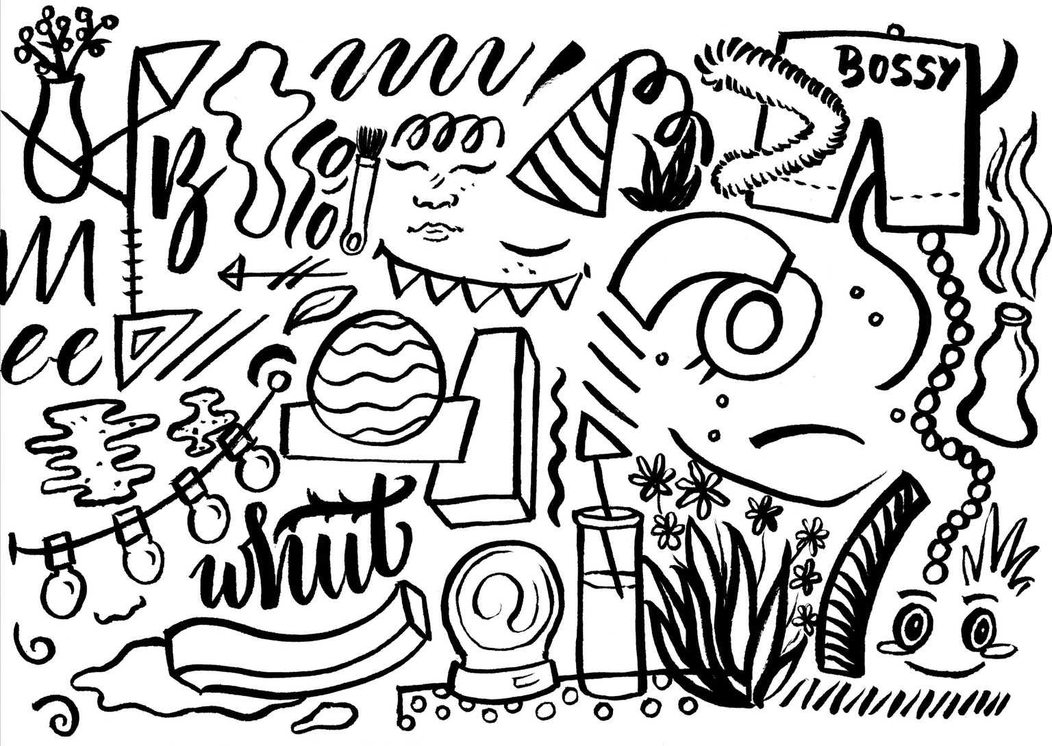 Doodling in hopes of becoming more loose someday - image 2 - student project