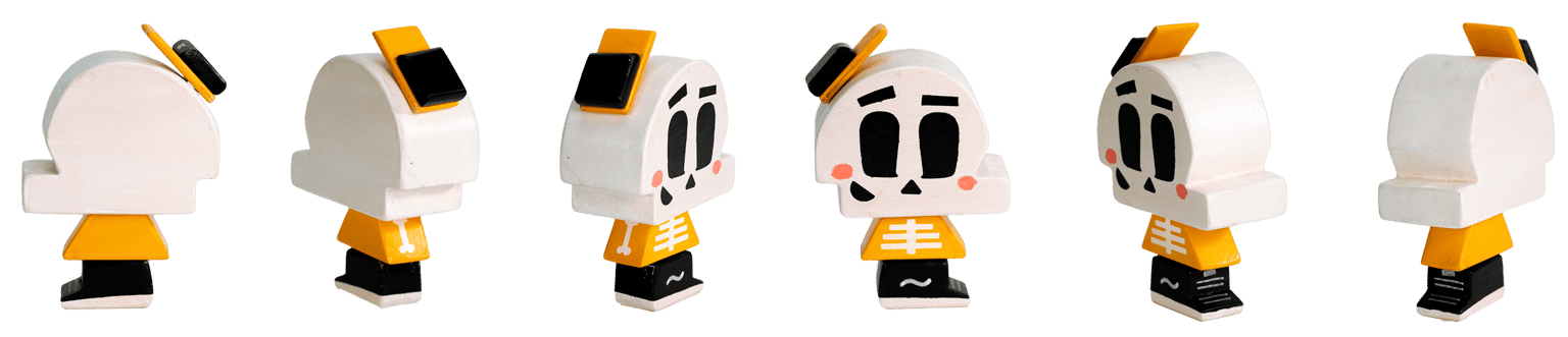 Teacher Example - Skully Wooden Toy - image 1 - student project