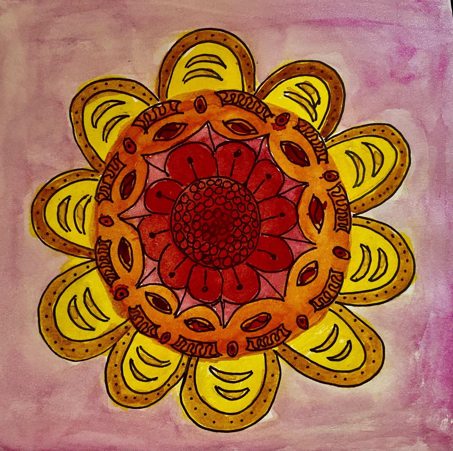 Easy mandala - image 1 - student project