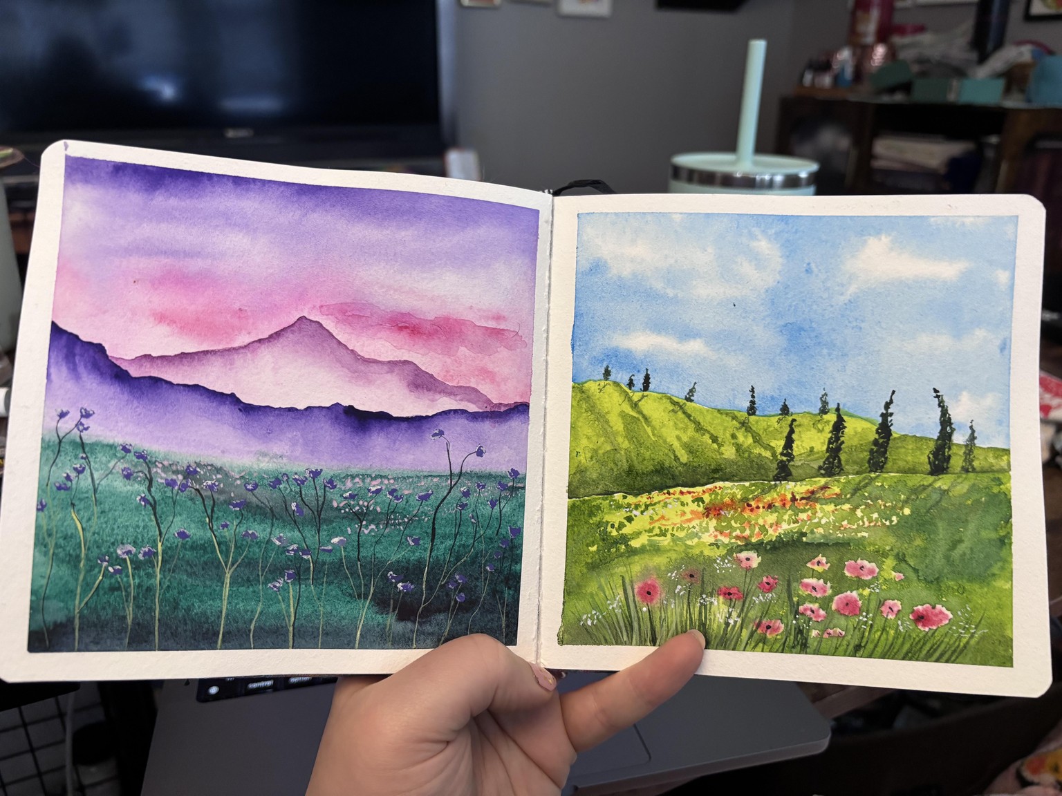 World Watercolor Month Paintings - image 3 - student project