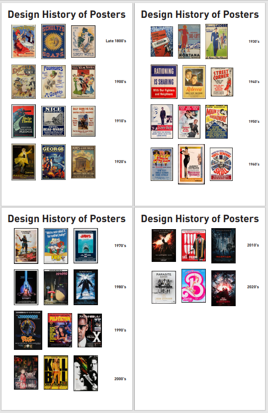 Design History of Posters - image 1 - student project