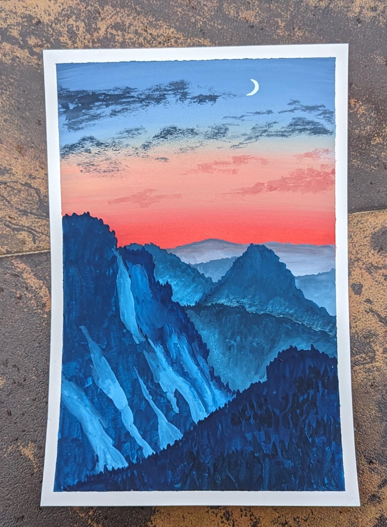 15 Days of Gouache Landscape Painting - image 2 - student project