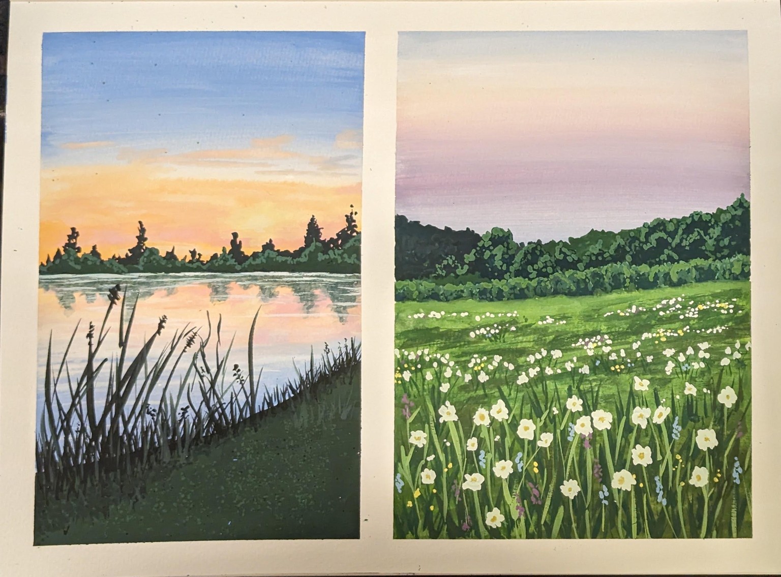 15 Days of Gouache Landscape Painting - image 1 - student project