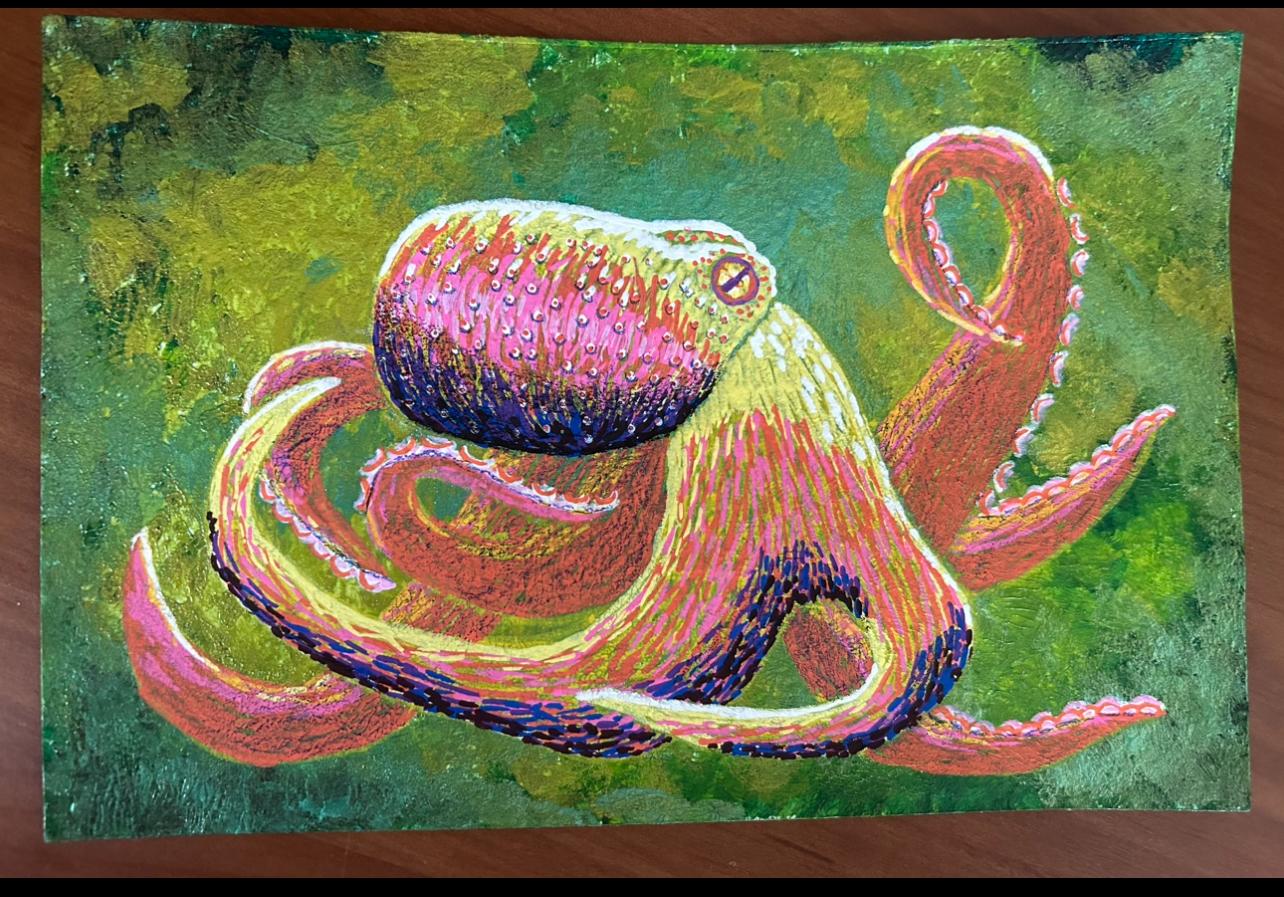 Posca Pens Octopus Follow along - image 1 - student project