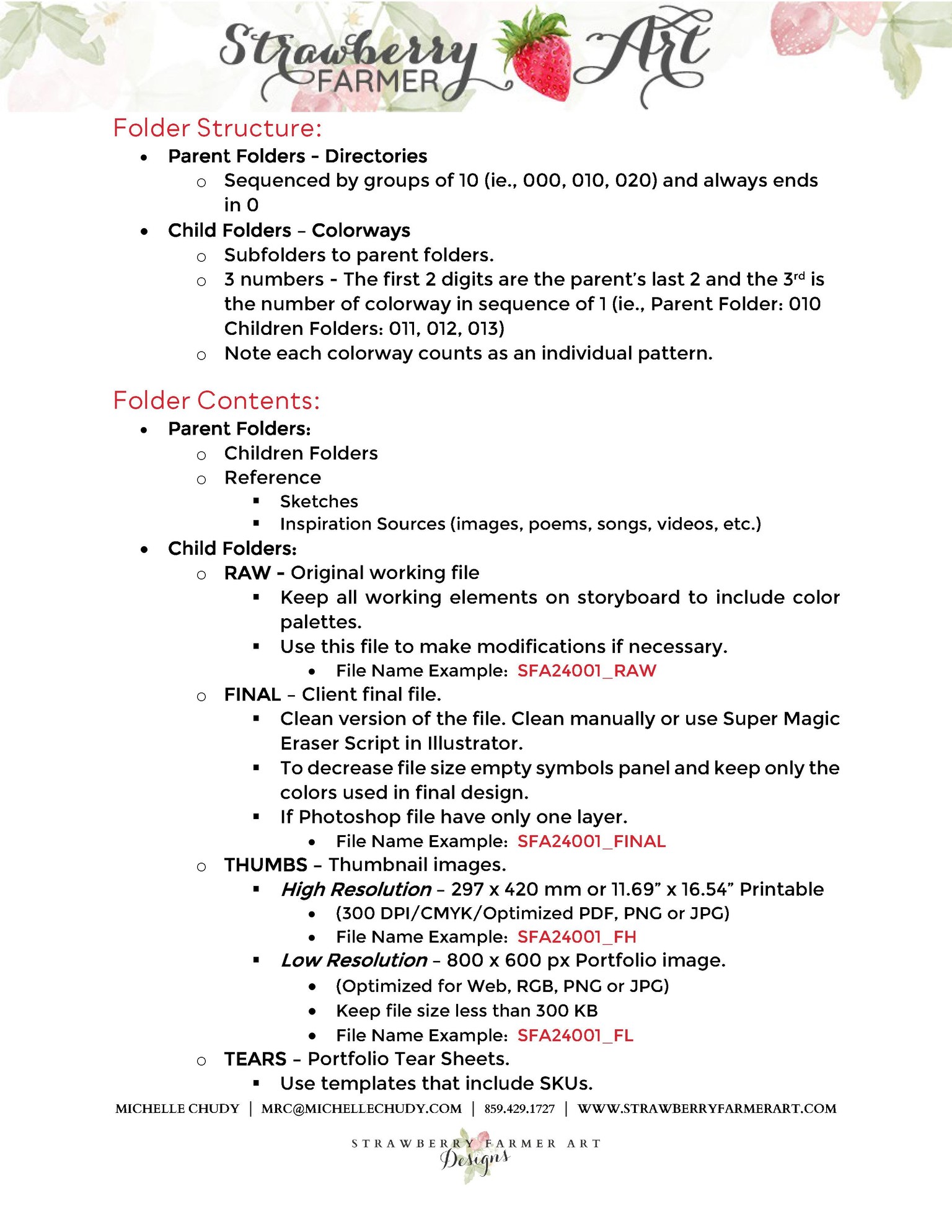 Art Biz File Organization System - image 3 - student project