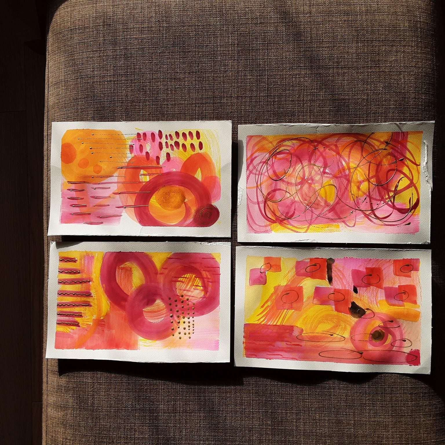 Intuitive Abstracts-watercolours - image 1 - student project