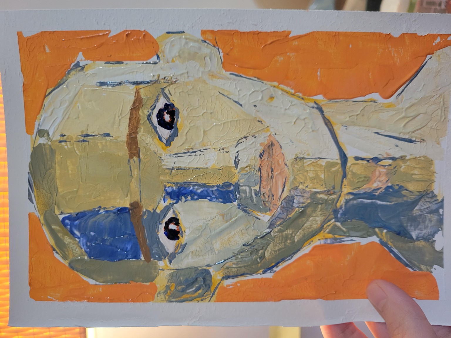 Ended up painting an angry guy... - image 1 - student project