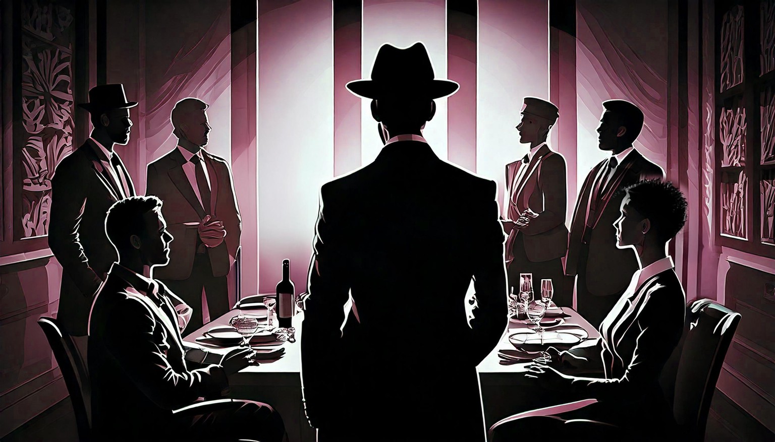 Creating Noir Style Murder Mystery Scene + Social Templates - image 2 - student project