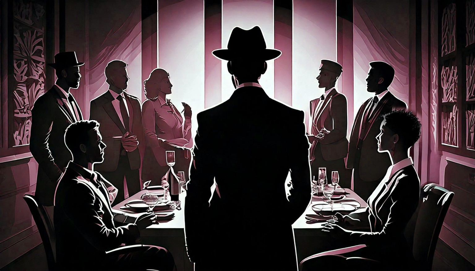 Creating Noir Style Murder Mystery Scene + Social Templates - image 1 - student project