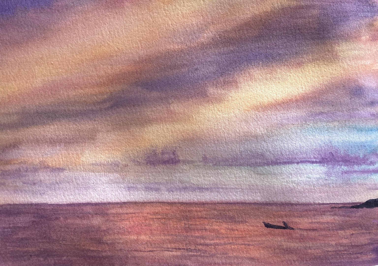 Wet-on-wet skies - image 1 - student project