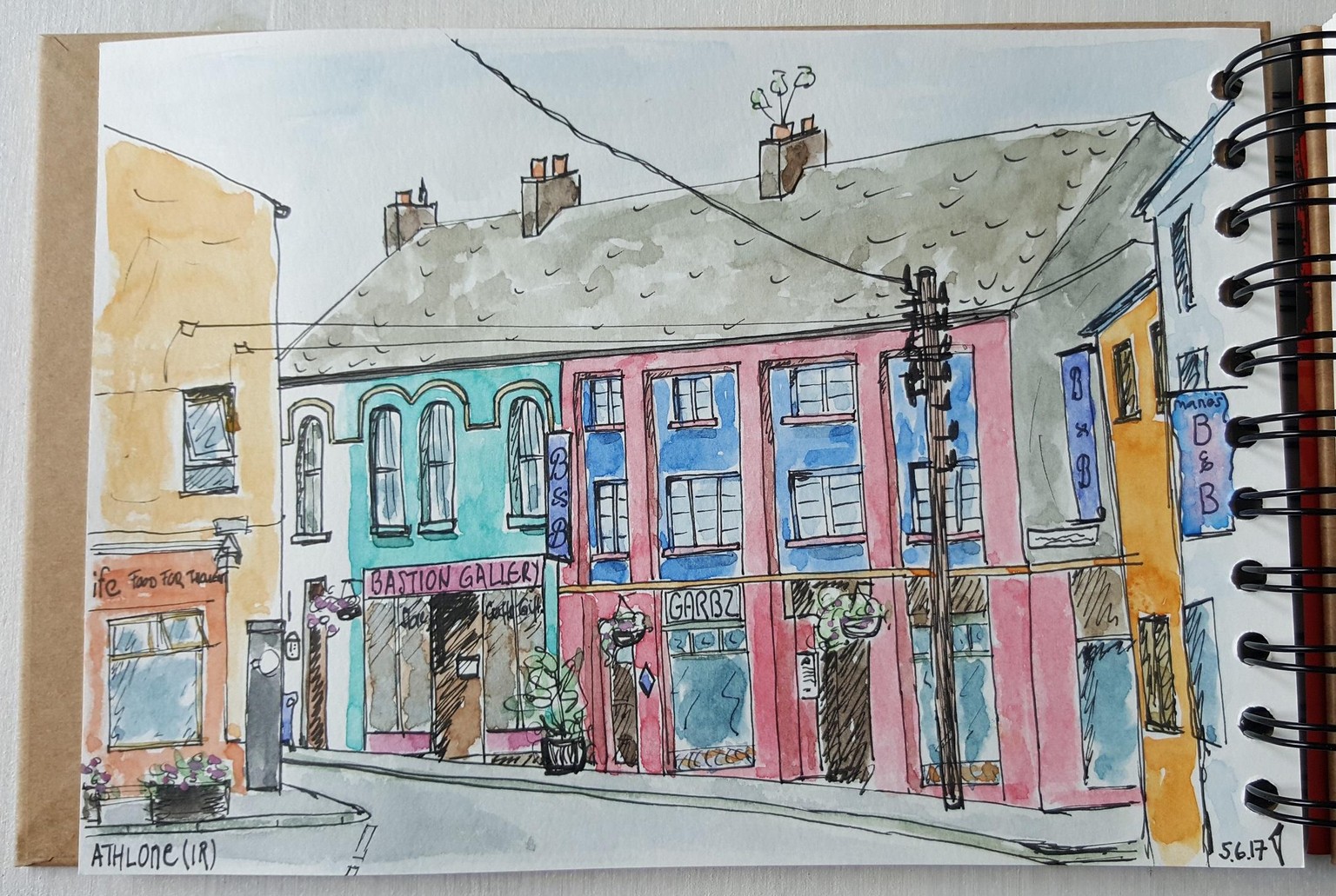 Sketching Athlone (Ireland) - image 3 - student project