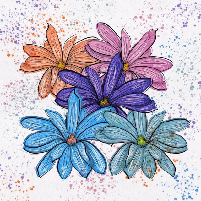 Printed Flowers - image 1 - student project